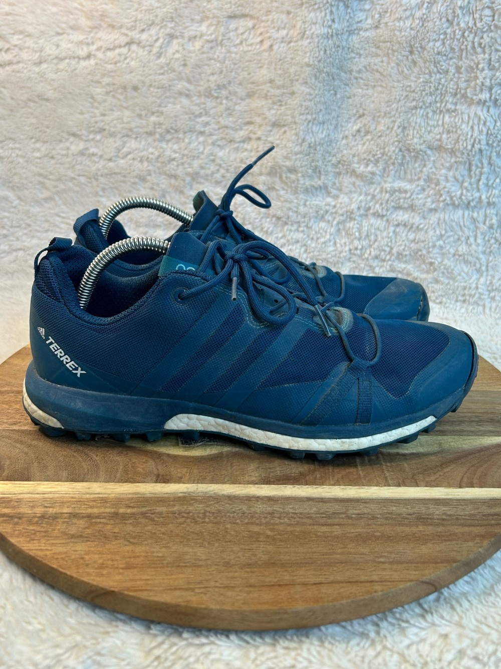 Adidas Terrex Agravic GTX Men's Sz 10 Blue Hiking Trail Running Shoes